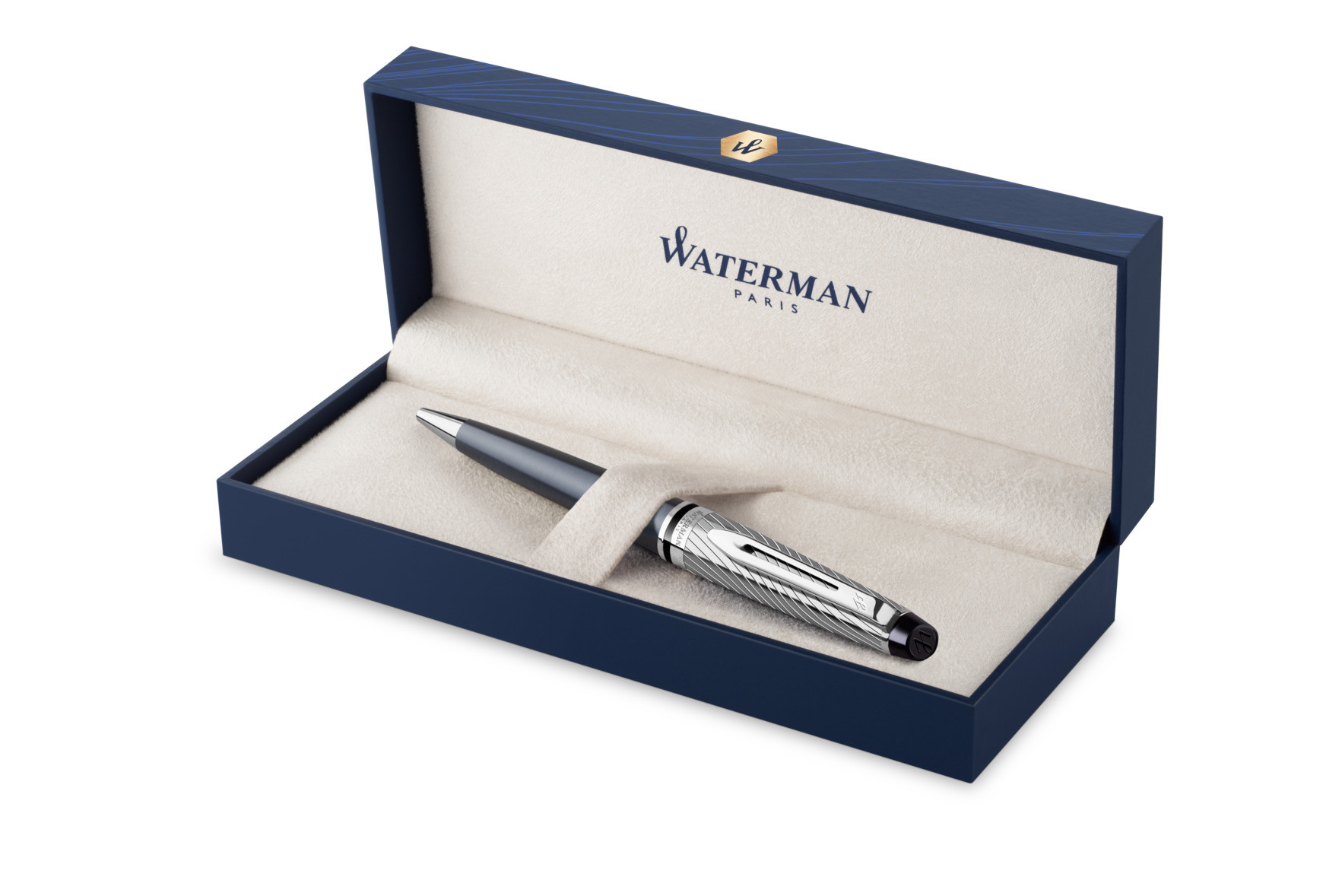 Długopis Waterman Expert 3 Deluxe Metalic grafitowy (stone) CT M GB
